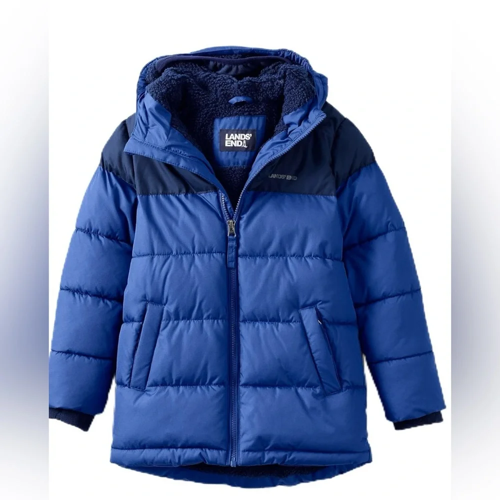 Land’s End puffer parka youth jacket -NEW - Picture 1 of 3